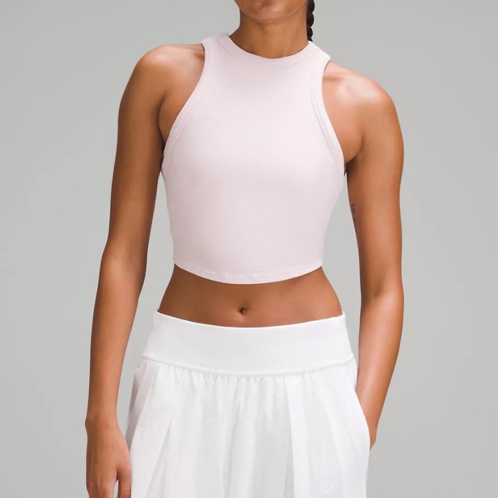 Lululemon Hold tight crop tank size 12 in pink